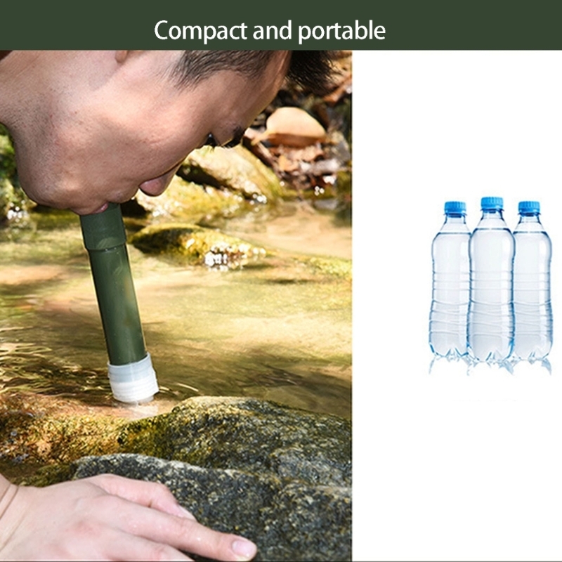 Water Filter Straw - Filtro água para acampamento, caminhadas e