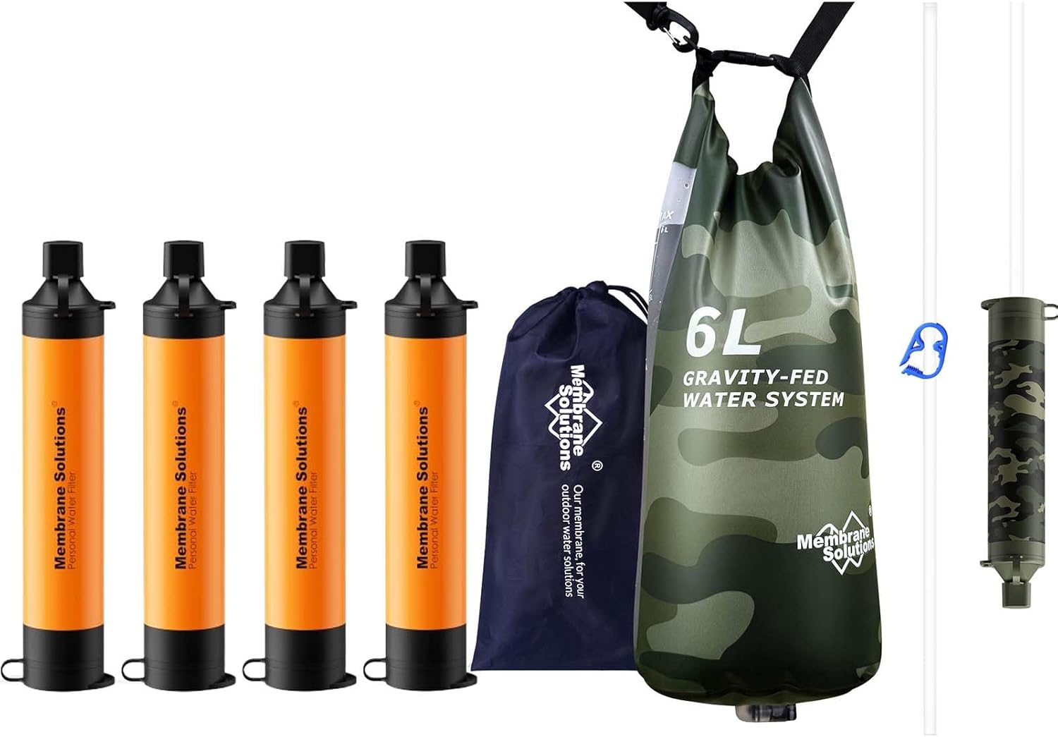 Water Filter Straw - Filtro de Água Pro 6L Camo