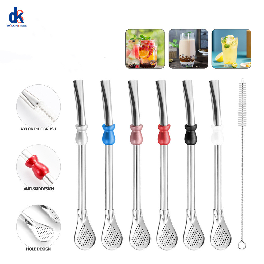 Water Filter Straw - Colher de Aço Inoxidável 304 Reutilizável