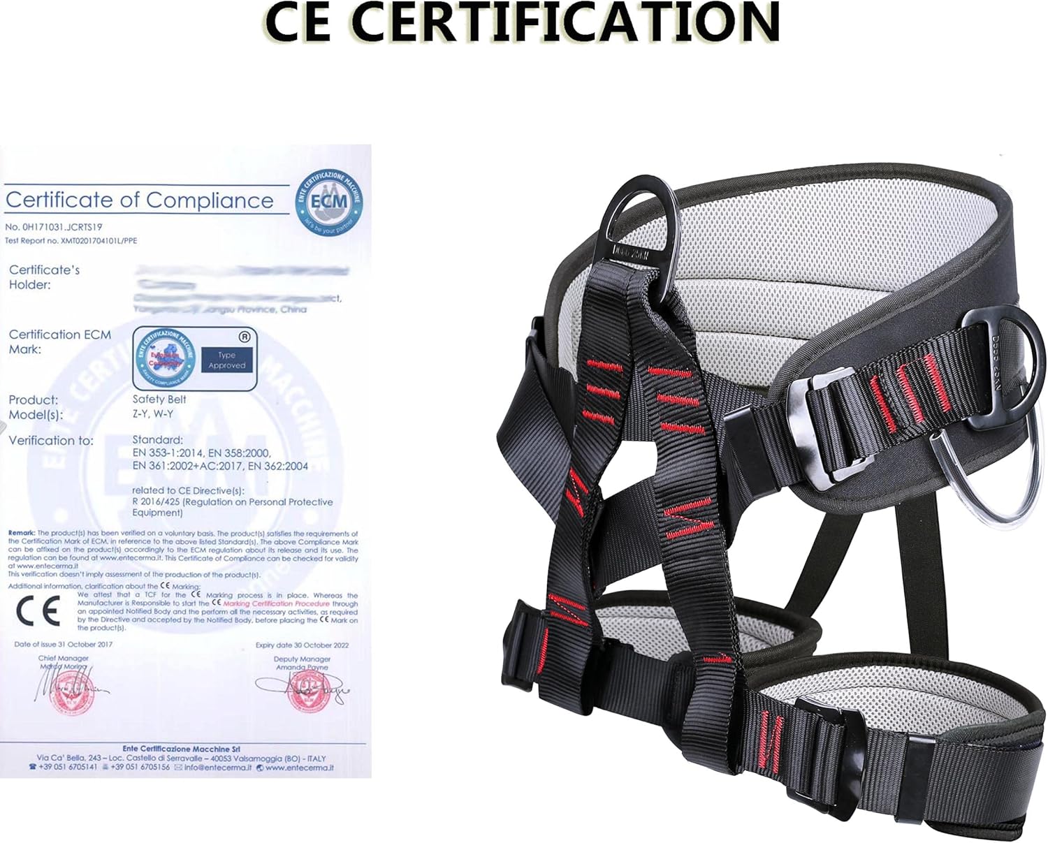 Arnês ajustável para escalada, - Harness Climbing Adjustable avaliação e preço