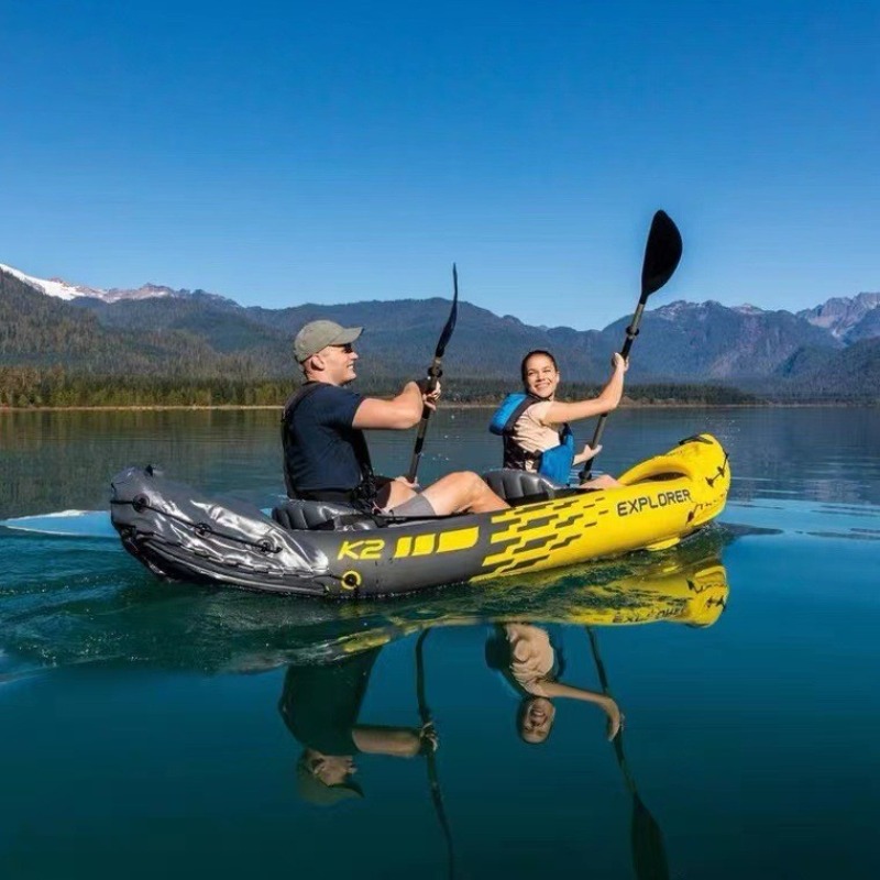 Bote Inflável para Duas Pessoa - Outdoor Adventure Kayak avaliação e preço