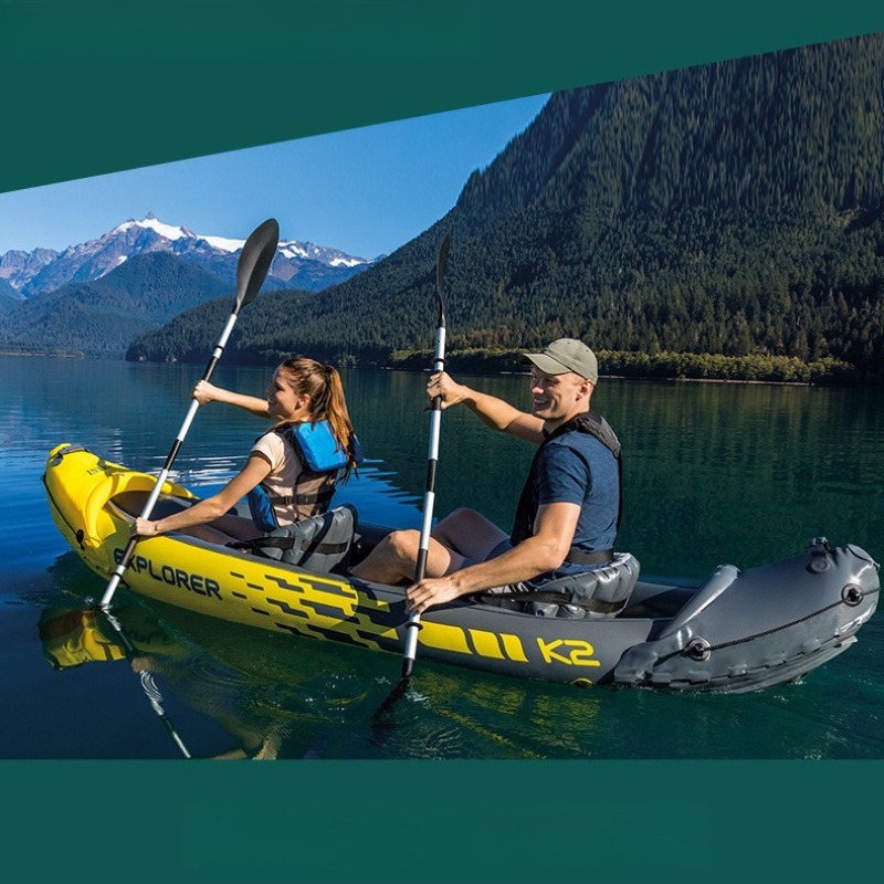 Bote Inflável para Duas Pessoa - Outdoor Adventure Kayak avaliação e preço