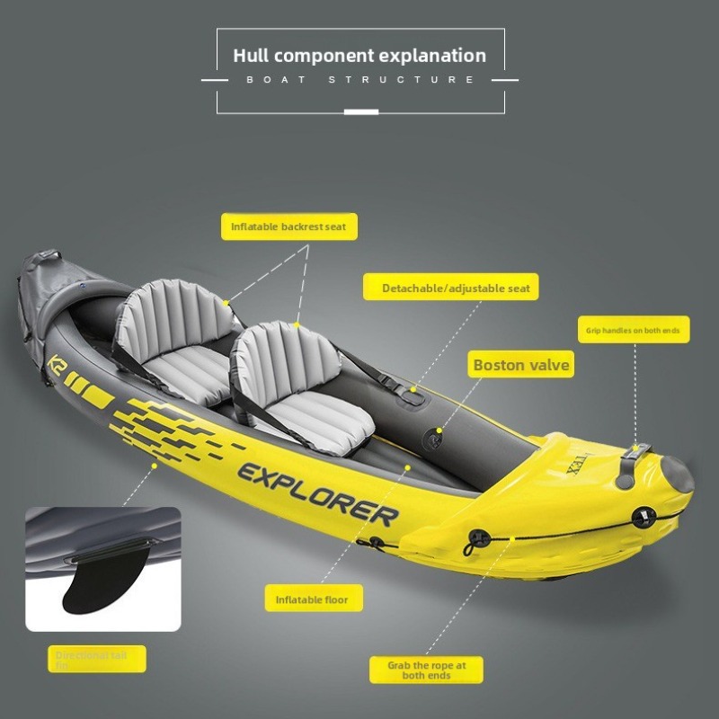 Bote Inflável para Duas Pessoa - Outdoor Adventure Kayak avaliação e preço