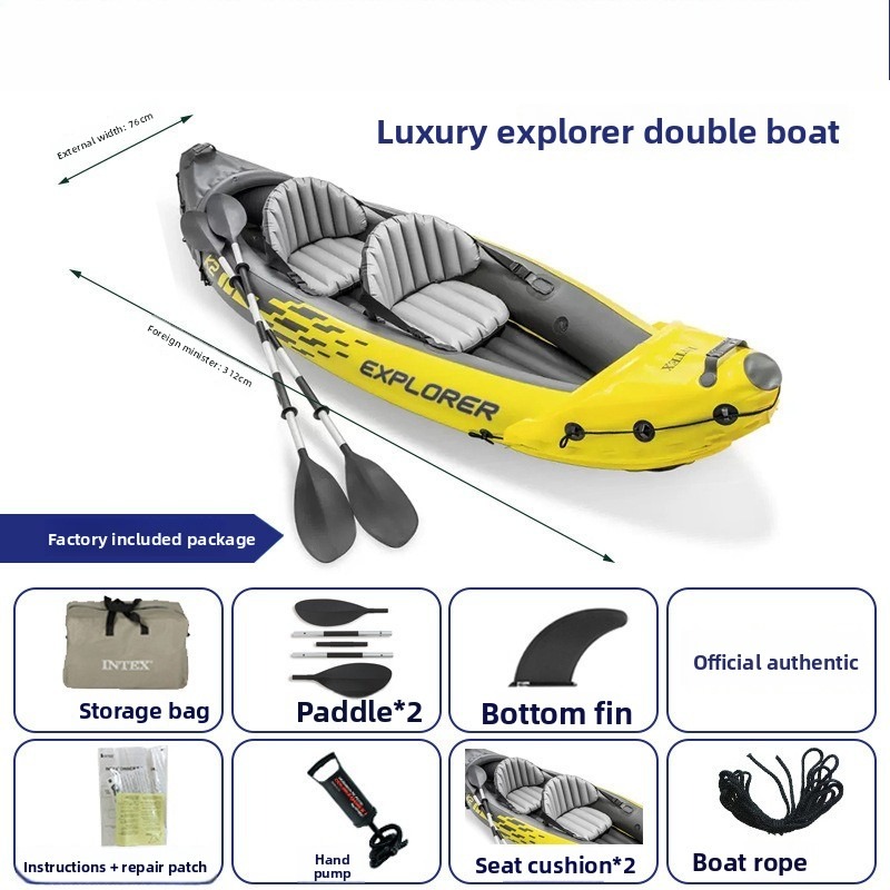 Bote Inflável para Duas Pessoa - Outdoor Adventure Kayak avaliação e preço