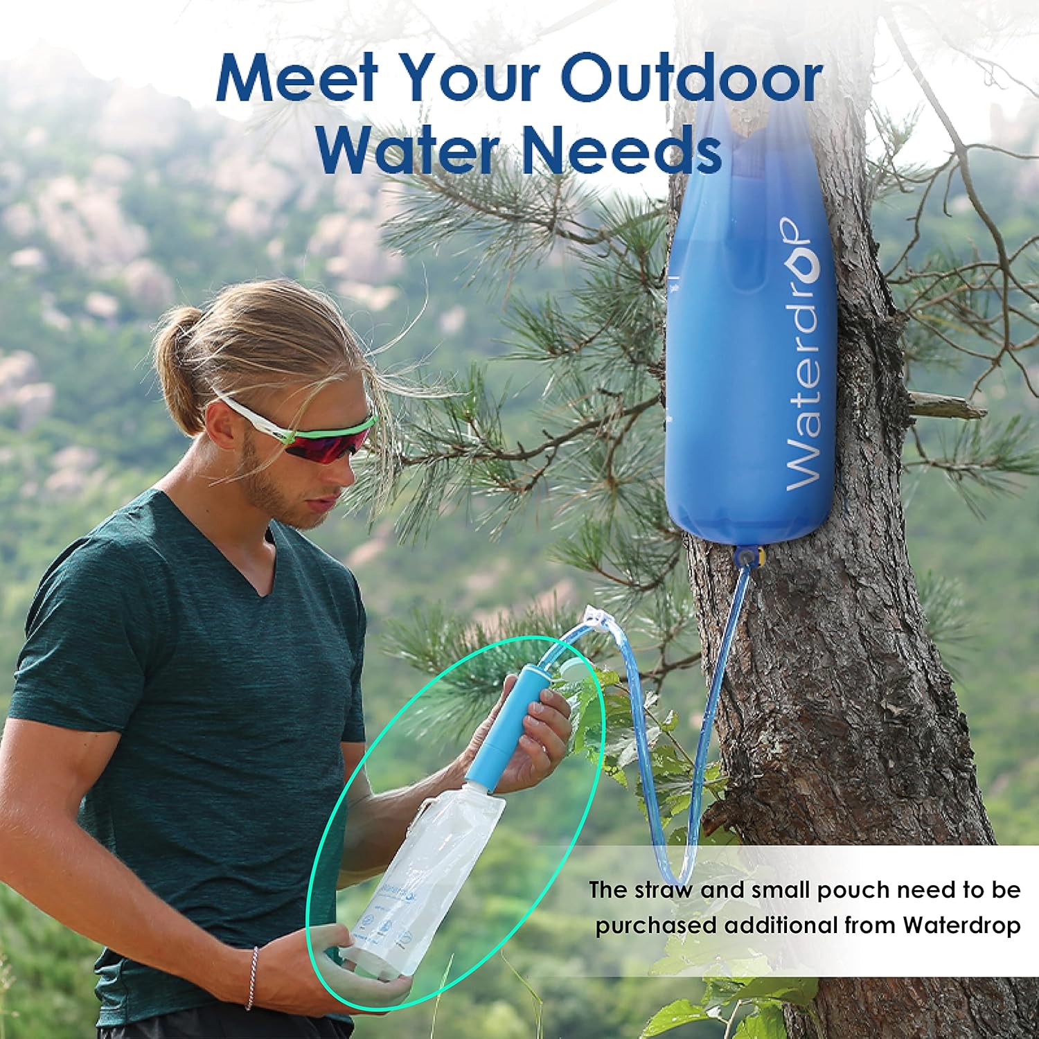 Bolsa de Água Waterdrop Gravit - Water Filter Straw avaliação e preço