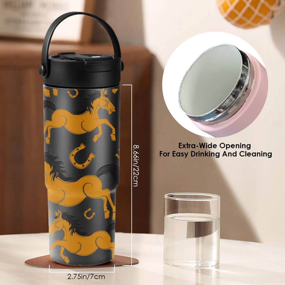 Garrafa Térmica com Estampa de - Water Filter Straw avaliação e preço