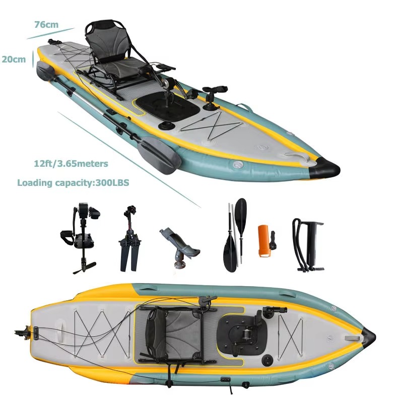 Caiaque Inflável de Pesca para - Outdoor Adventure Kayak avaliação e preço