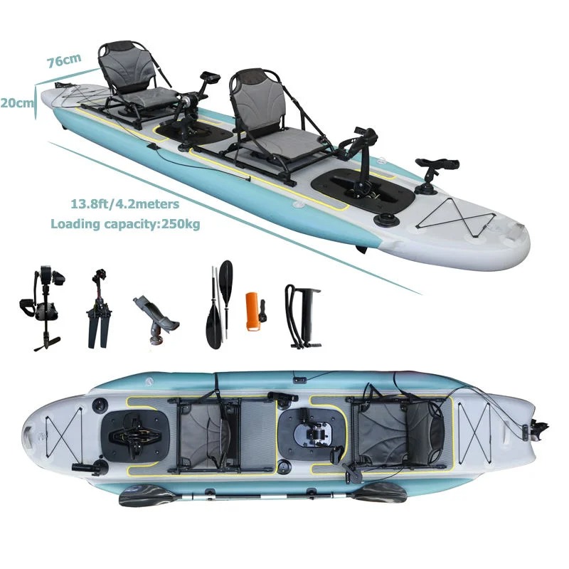 Caiaque Inflável de Pesca para - Outdoor Adventure Kayak avaliação e preço