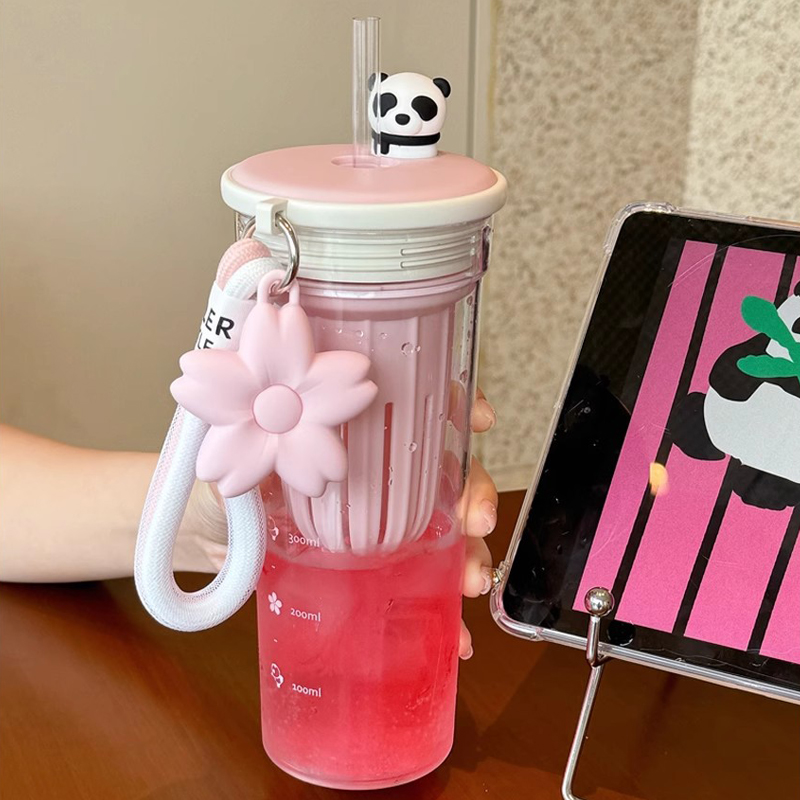 650ml garrafa de água kawaii c - Water Filter Straw avaliação e preço