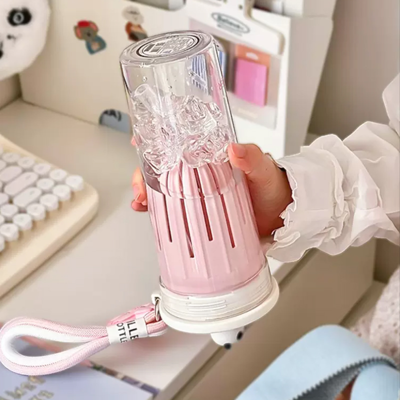 650ml garrafa de água kawaii c - Water Filter Straw avaliação e preço